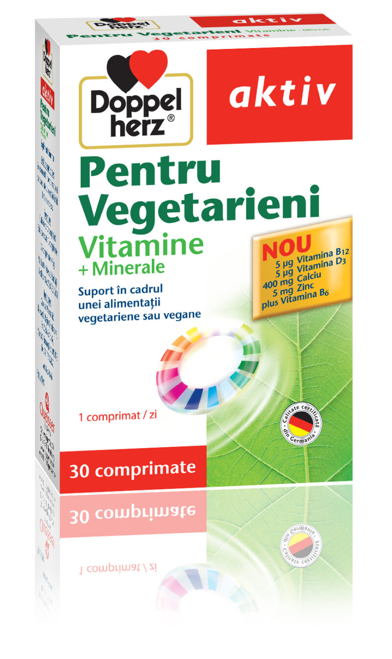 Doppelherz Aktiv Pentru Vegetarieni Vitamine si Minerale, Tablete, 30buc-0
