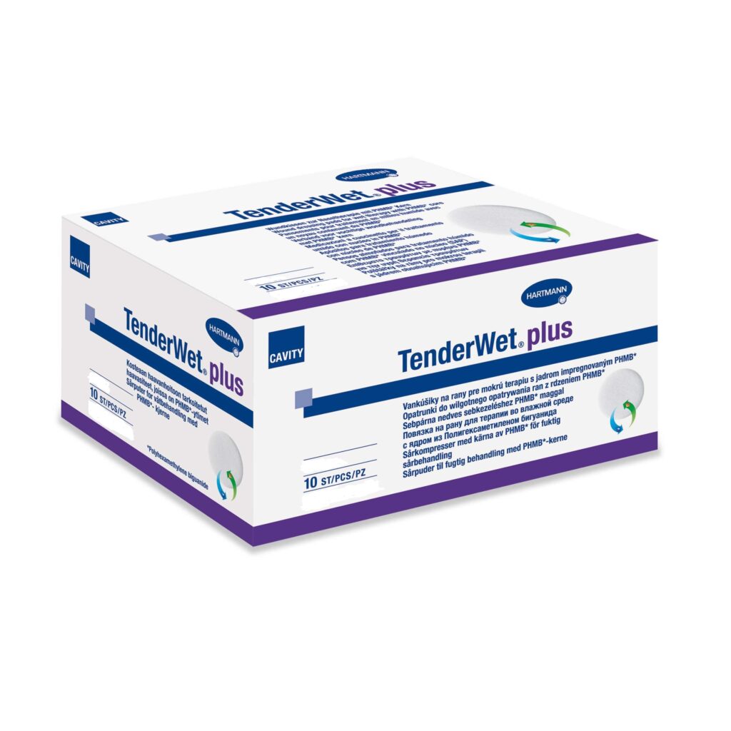 Tender Wet Plus Cavity Pansament Interactiv Pentru 3 Zile cu Antiseptic 7.5 x 7.5 cm, Pansament, 10buc-0