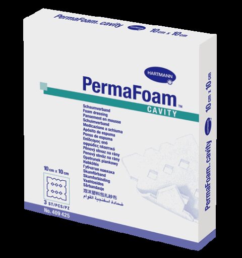 Permafoam Cavity Pansament din Spuma Poliuretanica 10x10 cm, Pansament, 3buc-0