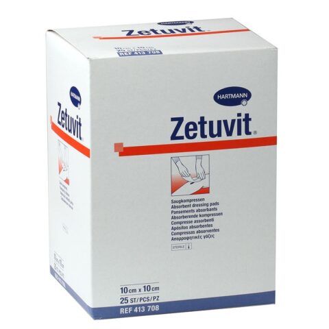 Zetuvit Comprese cu Celuloza Superabsorbante 10 x 10cm, Comprese, 25buc-0