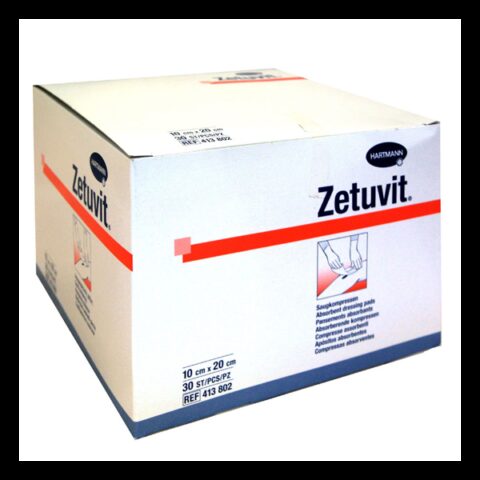 Zetuvit Comprese cu Celuloza Superabsorbante 10 x 20cm, Comprese, 25buc-0