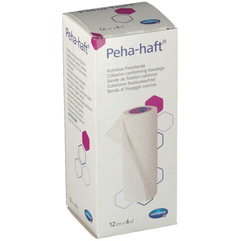 HARTMANN Peha-Haft Bandaj De Fixare Elastic Autoadeziv Fara Latex 12cm x 4m, Bandaj, 1buc-0