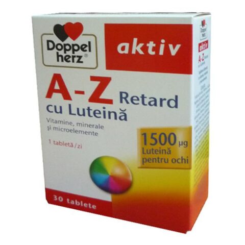Doppelherz A-Z Retard Cu Luteina Comprimate, Comprimate, 60buc-0 Doppelherz A-Z Retard Cu Luteina Comprimate, Comprimate, 60buc-0