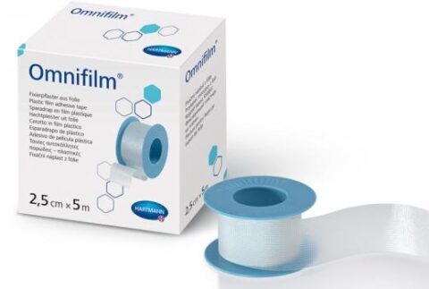 Hartman Omnifilm Plasture in Rola pe Suport de Folie 2,5cm x 5m, Plasture, 1Rola-0