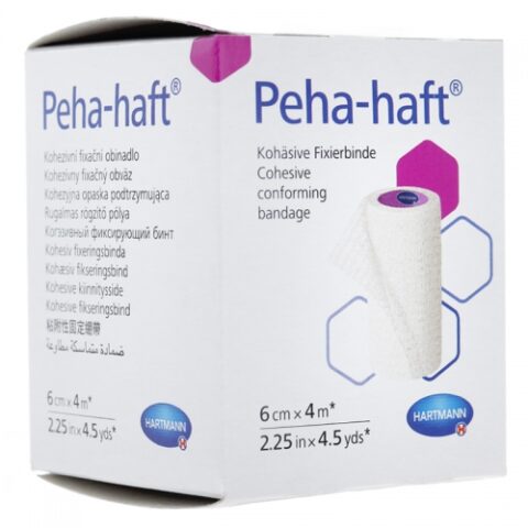 HARTMANN Peha-Haft Bandaj De Fixare Elastic Autoadeziv Fara Latex 6cm x 4m, Bandaj, 1buc-0