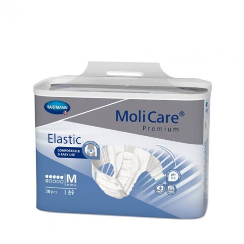 Hartmann Molicare Premium Elastic 6 pic Marimea M, Scutece, 30buc-0