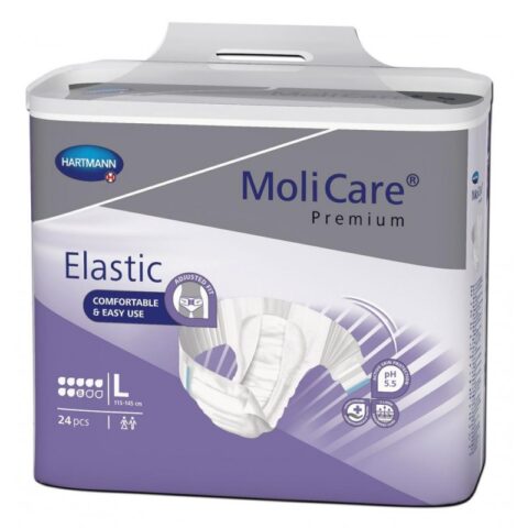 Hartmann Molicare Premium Elastic 8 pic Marimea L, Scutece, 24buc-0