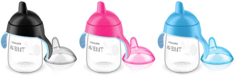 AVENT Cana Transparenta +18 luni 340ml, Cana Anti-Curgere Si Maner Lateral Flexibil, 1buc-0