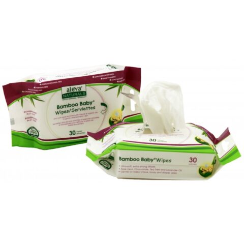 Aleva Naturals Servetele Umede din Fibre de Bambus Travel Pack, Servetele, 30buc-0 Aleva Naturals Servetele Umede din Fibre de Bambus Travel Pack, Servetele, 30buc-0