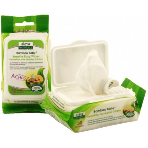 Aleva Naturals Servetele Umede din Fibre de Bambus Pentru Respiratie Usoara, Servetele, 30buc-0 Aleva Naturals Servetele Umede din Fibre de Bambus Pentru Respiratie Usoara, Servetele, 30buc-0