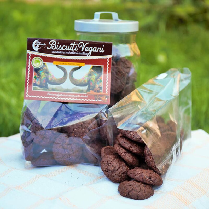 Hiper Ambrozia Biscuiti Vegani cu Mirodenii si Cacao, Biscuiti, 150g-0
