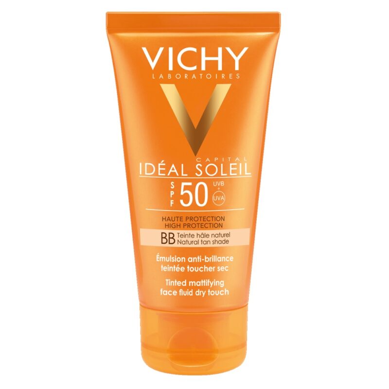 Vichy Ideal Soleil Emulsie Matifianta Fata BB Dry Touch SPF 50, Emulsie, 50ml-46831