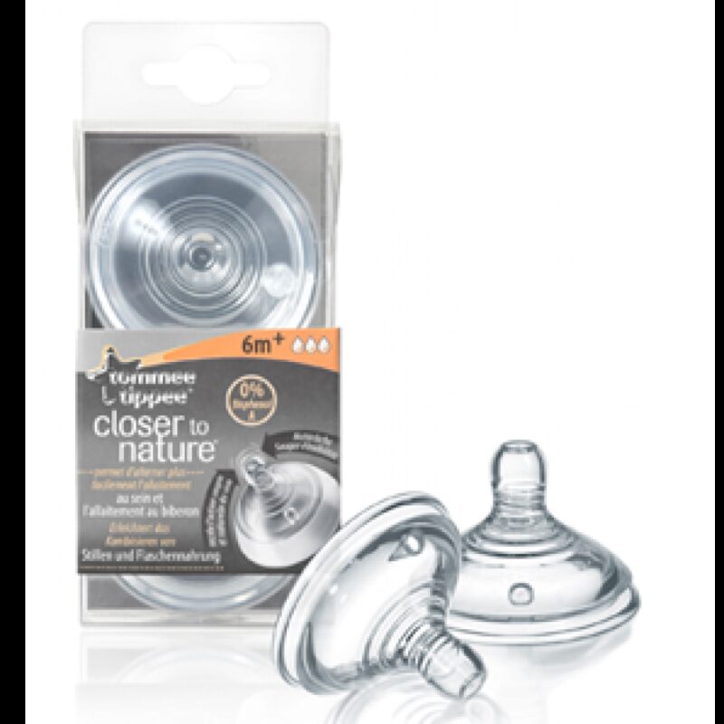 Tommee Tippee Tetina Anticolici cu Flux Rapid, Tetina, 2buc-0