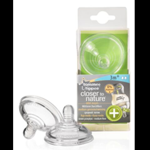 Tommee Tippee Tetina Anticolici cu Flux Mediu, Tetina, 2buc-0 Tommee Tippee Tetina Anticolici cu Flux Mediu, Tetina, 2buc-0