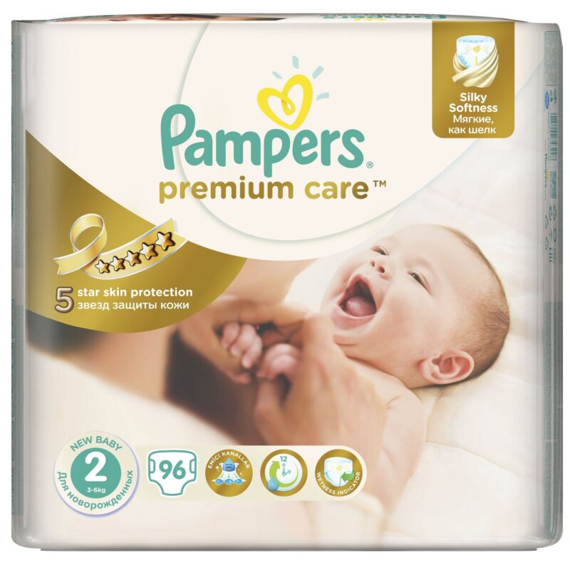 Pampers 2 Premium Care 3-6 kg, Scutece, 96buc-0