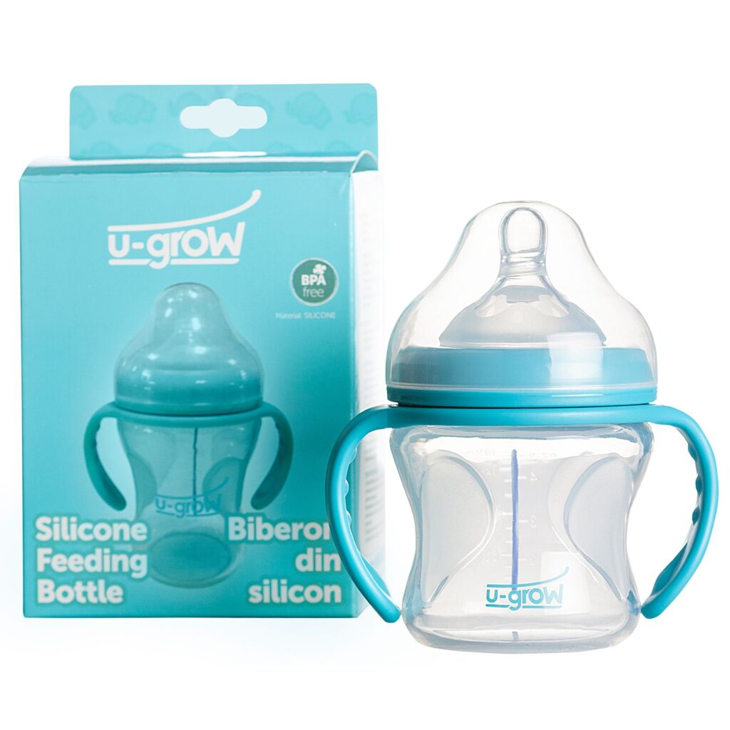 U-Grow Biberon din Silicon cu Senzor de Temperatura 150ml, Biberon, 1buc-0