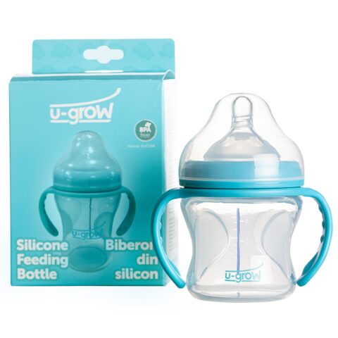 U-Grow Biberon din Silicon cu Senzor de Temperatura 150ml, Biberon, 1buc-0