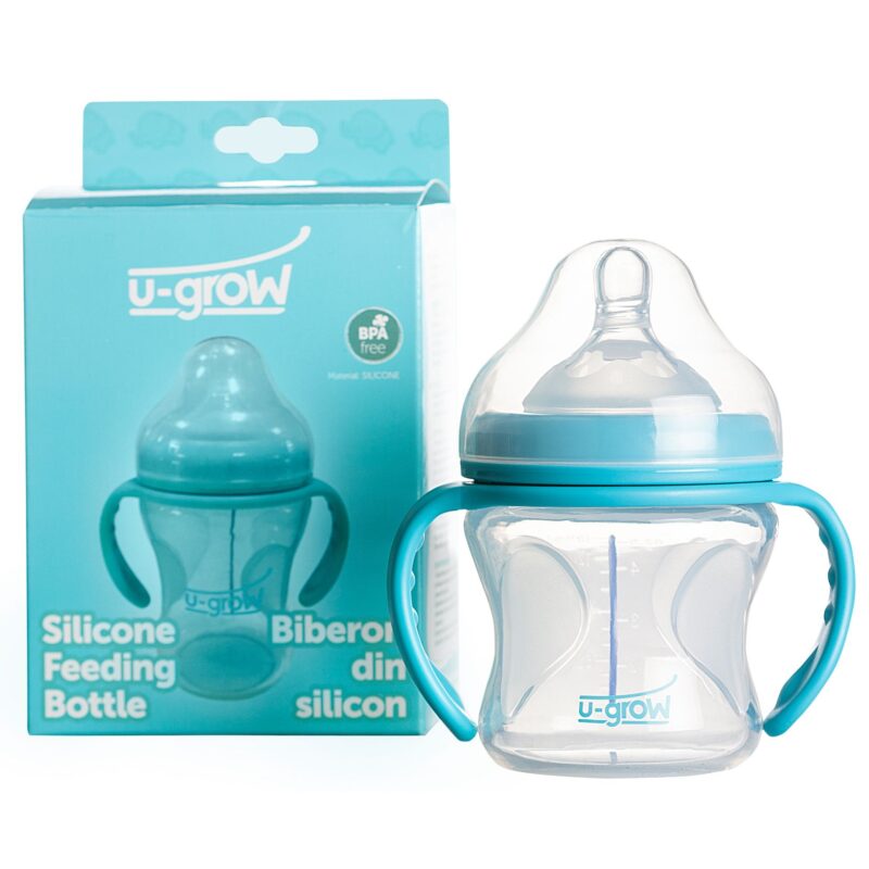 U-Grow Biberon din Silicon cu Senzor de Temperatura 150ml, Biberon, 1buc-0