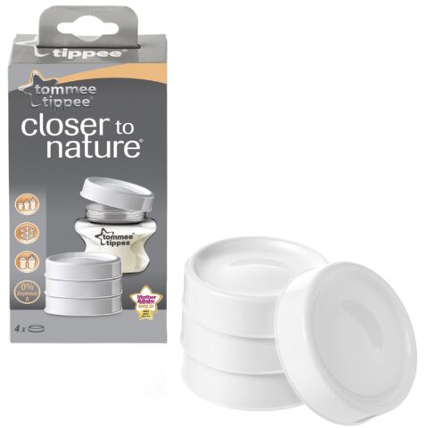 Tommee Tippee Capace Pentru Biberoane, Capace, 4buc-0 Tommee Tippee Capace Pentru Biberoane, Capace, 4buc-0