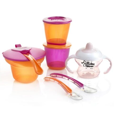 Tommee Tippee Kit Diversificare Hrana 4+ Luni Pentru Fete, Kit, 1buc-0 Tommee Tippee Kit Diversificare Hrana 4+ Luni Pentru Fete, Kit, 1buc-0