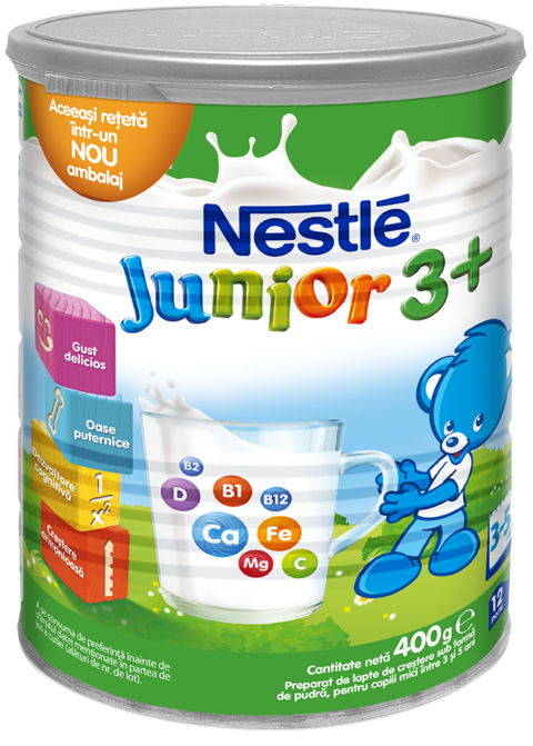 NESTLE Junior 3+ Lapte, Lapte Praf, 400gr-0 NESTLE Junior 3+ Lapte, Lapte Praf, 400gr-0