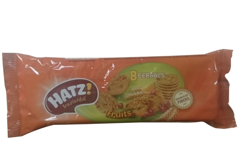 HATZ Biscuiti 8 Cereale cu Fructe, Punga, 95g-0