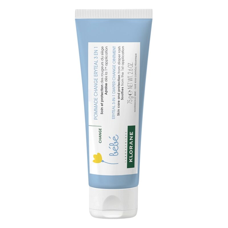 Klorane Bebe Unguent Erytheal 3-in-1 Pentru Schimbarea Scutecului, Unguent, 75ml-0