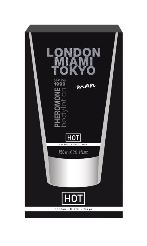 Hot Crema de Corp cu Feromoni Pentru Barbati London Miami Tokyo, Crema, 150ml-0 Hot Crema de Corp cu Feromoni Pentru Barbati London Miami Tokyo, Crema, 150ml-0