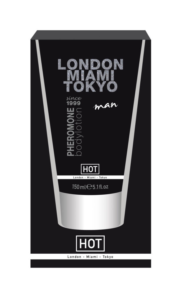 Hot Crema de Corp cu Feromoni Pentru Barbati London Miami Tokyo, Crema, 150ml-0