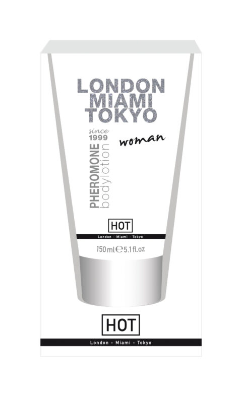 Hot Crema de Corp cu Feromoni Pentru Femei London Miami Tokyo, Crema, 150ml-0 Hot Crema de Corp cu Feromoni Pentru Femei London Miami Tokyo, Crema, 150ml-0