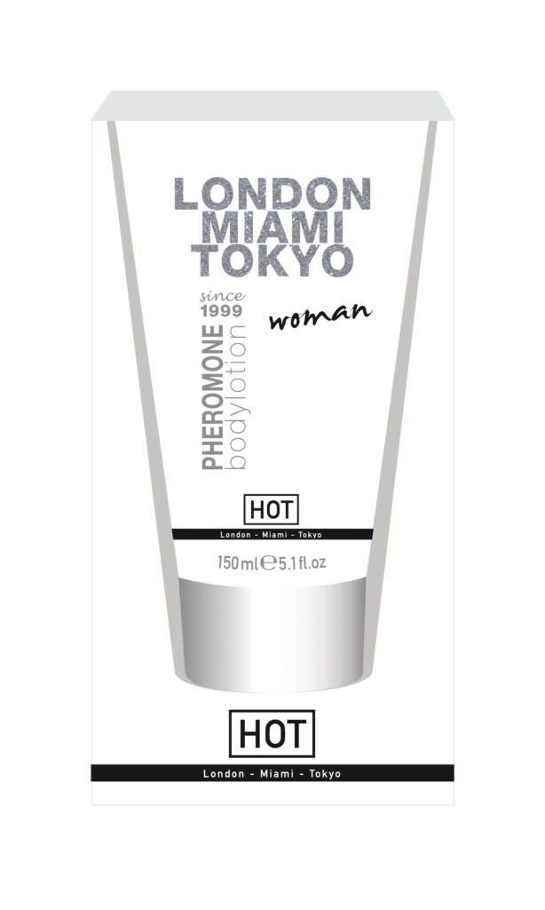 Hot Crema de Corp cu Feromoni Pentru Femei London Miami Tokyo, Crema, 150ml-0