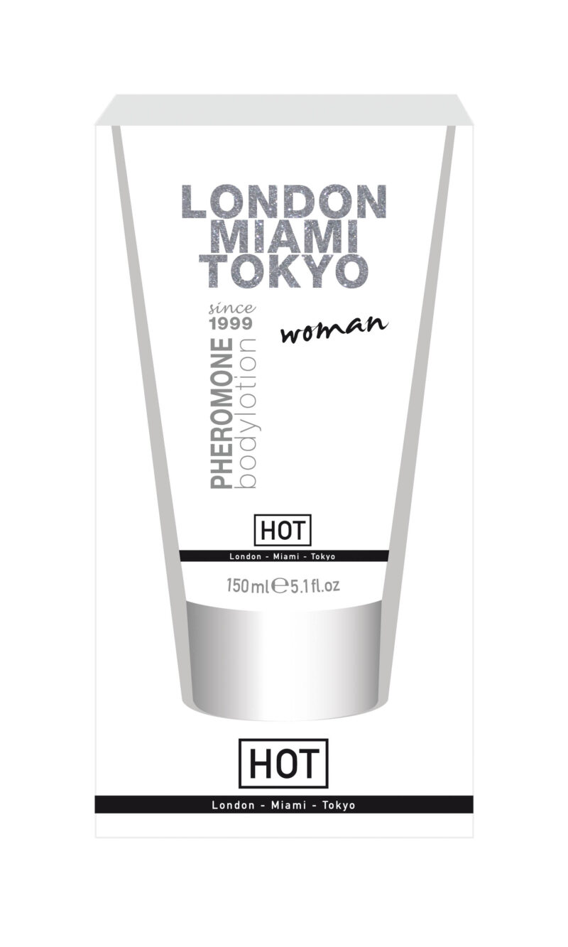 Hot Crema de Corp cu Feromoni Pentru Femei London Miami Tokyo, Crema, 150ml-0