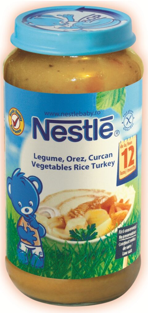 NESTLE Piure Legume Orez si Curcan, Piure, 250g-0 NESTLE Piure Legume Orez si Curcan, Piure, 250g-0