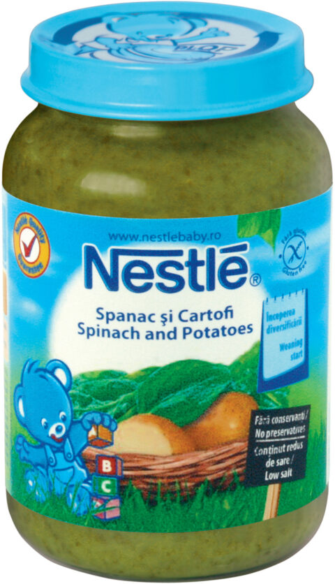 NESTLE Piure Spanac si Cartofi, Piure, 190g-0