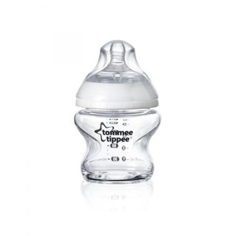 Tommee Tippee Biberon din Sticla Closer to Nature 150ml, Biberon, 1buc-0 Tommee Tippee Biberon din Sticla Closer to Nature 150ml, Biberon, 1buc-0