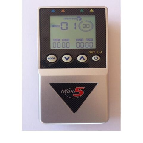 Max-5 Electrostimulator Profesional cu 4 Canale si 12 Electrozi, Electrostimulator, 1buc-0