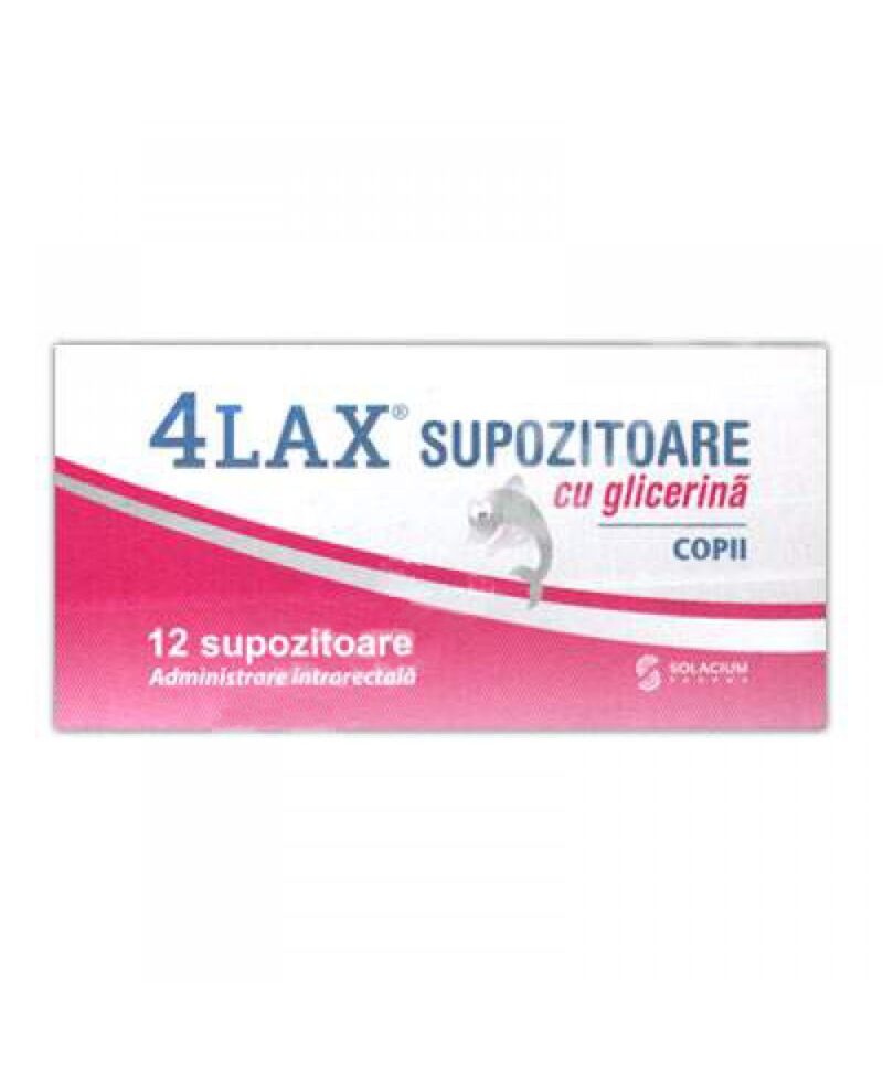 4Lax Copii Supozitoare cu Glicerina, Supozitoare, 12buc-0