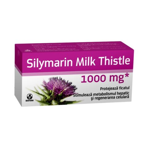 BioFarm Silimarina Milk Thistle Capsule Moi 1000mg, Capsule Moi, 30 buc-0