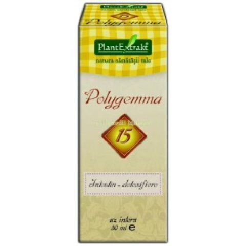 Plant Extrakt Polygemma Nr.15 Intestin - Detoxifiere, Extract, 50ml-0