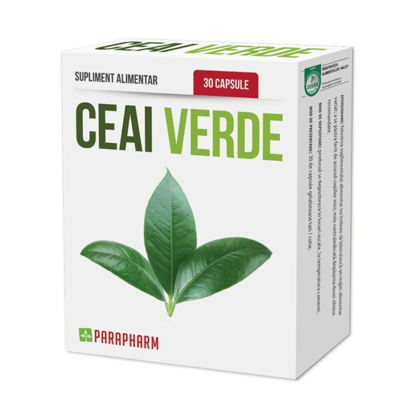 Parapharm Ceai Verde Capsule, Capsule, 30 buc-0