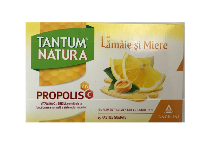 Tantum Natura Cu Aroma De Lamaie Si Miere Pastile, Pastile, 15buc-0