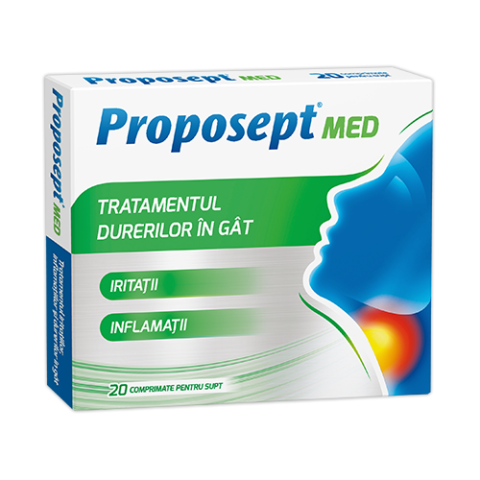 Proposept MED Comprimate Pentru Supt, Comprimate, 20buc-0