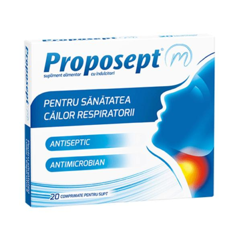 Proposept M Comprimate Pentru Supt, Comprimate, 20buc-0 Proposept M Comprimate Pentru Supt, Comprimate, 20buc-0