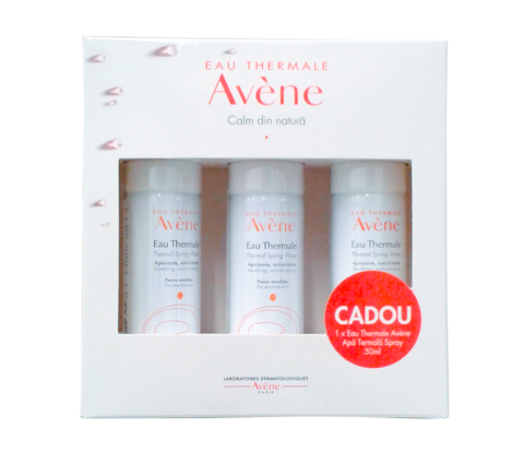 Pachet Avene Apa Termala 50 ml 2+1 CADOU-0