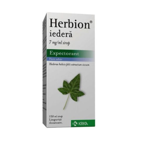 Herbion Iedera 7 mg / ml Sirop Expectorant , Sirop, 150ml-0 Herbion Iedera 7 mg / ml Sirop Expectorant , Sirop, 150ml-0