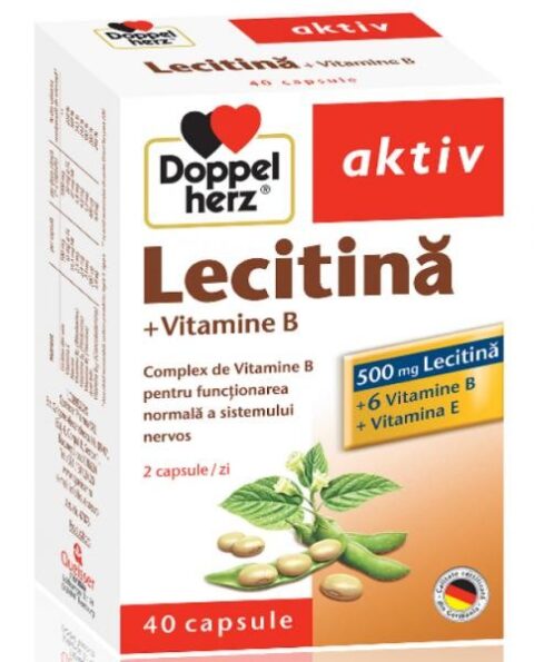 Doppelherz Lecitina 500mg Capsule, Capsule, 40 buc -0