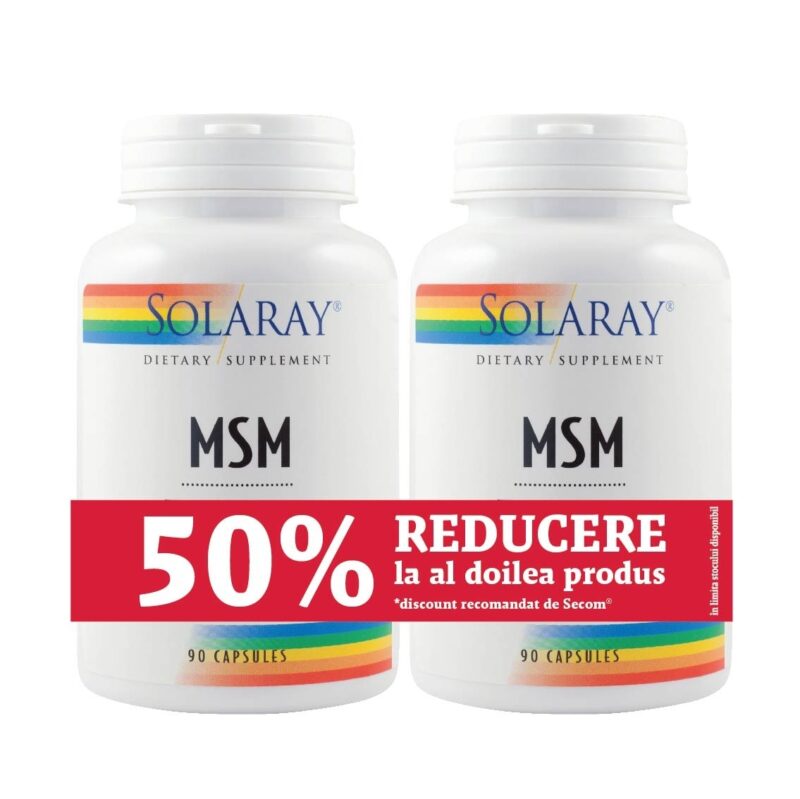 Secom MSM 750mg Capsule Secom , 90buc 1+1-50% Reducere La Al Doilea Produs-0