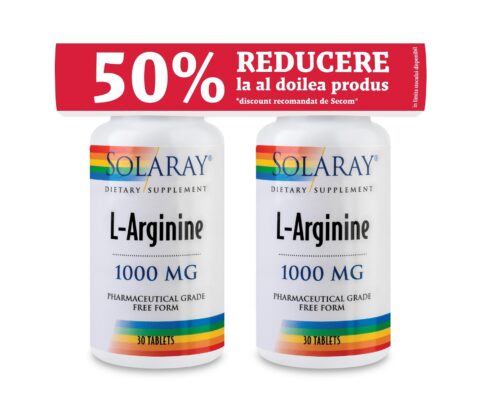 Secom L-Arginine 1000mg x 2 BUC -50% La Al Doilea Produs-0 Secom L-Arginine 1000mg x 2 BUC -50% La Al Doilea Produs-0