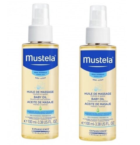 Pachet Mustela Duo Ulei de Masaj, Ulei, 2 x 100 ml-0