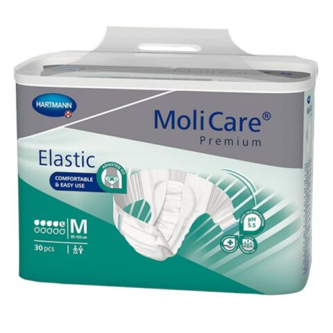Hartmann Molicare Premium Elastic 5 pic Marimea M, Scutece, 30buc-0
